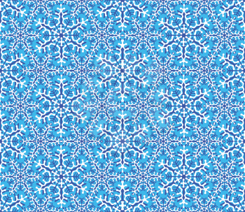 Royalty Free Clipart Image of a Seamless Snowflake Background