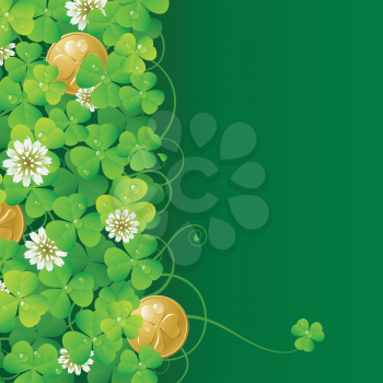 Royalty Free Clipart Image of a St Patricks Day Background