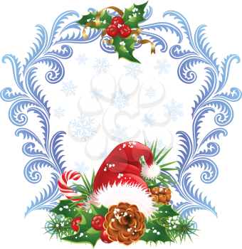 Royalty Free Clipart Image of a Christmas Border