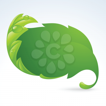 Royalty Free Clipart Image of a Leaf