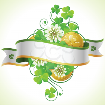 Royalty Free Clipart Image of a St Patricks Day Banner