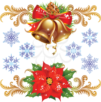 Royalty Free Clipart Image of a Holiday Elements