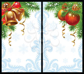 Royalty Free Clipart Image of Christmas Backdrops