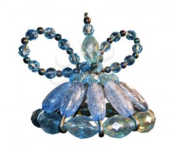 Royalty Free Photo of a Small Hand Crafted Crystal Bead Fairy