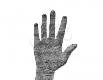 Royalty Free Photo of a Silver Hand