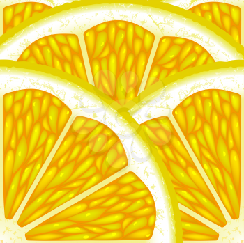 Royalty Free Clipart Image of a Background of Lemon Slices