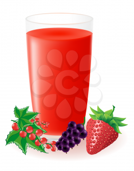 Royalty Free Clipart Image of Berry Juice