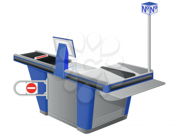 Royalty Free Photo of a Checkout Station