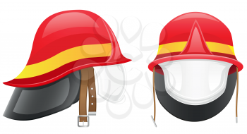 Royalty Free Clipart Image of a Firefighter Helmet