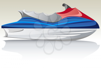 Royalty Free Clipart Image of a Sea Doo