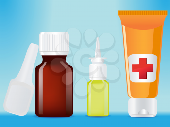 Royalty Free Clipart Image of a Medical Supplies