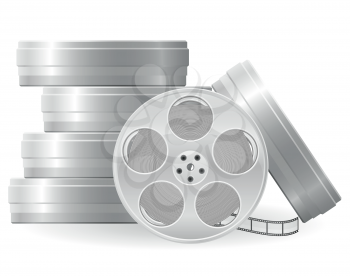 Royalty Free Clipart Image of Movie Reels