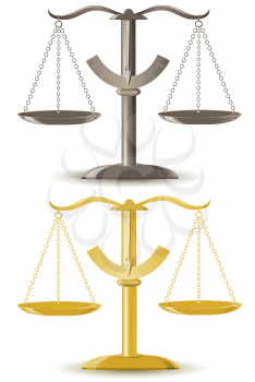 Royalty Free Clipart Image of a Justice Scale