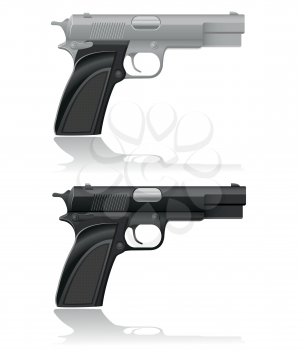 Royalty Free Clipart Image of Pistols
