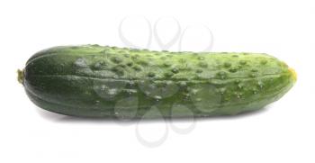 green cucumber isolated on white background