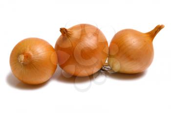 healthy white vegetable onion isolated white on background