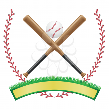 baseball banner emblem vector illustration isolated on white background