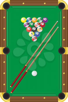 billiards vector illustration isolated on white background