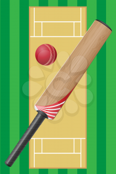cricet sport game vector illustration