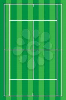 tennis court vector illustration
