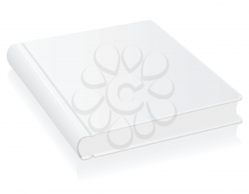 white book vector illustration isolated on background