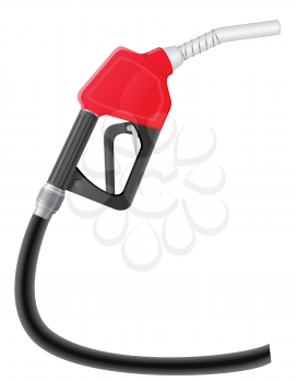 gasoline pump nozzle vector illustration isolated on white background