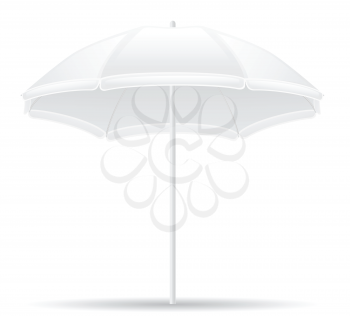 beach umbrella vector illustration isolated on white background