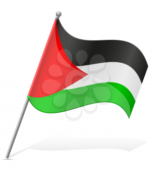 flag of Palestine vector illustration isolated on white background