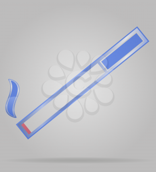 transparent sign of a smoking area vector illustration isolated on gray background