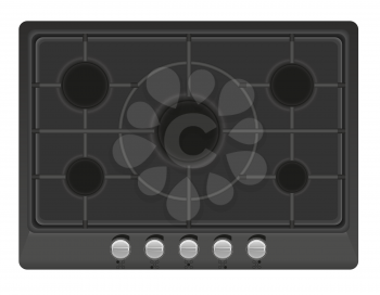 surface for gas stove vector illustration isolated on white background