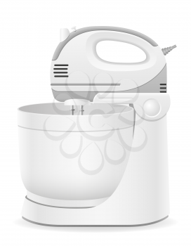 kitchen mixer vector illustration isolated on white background