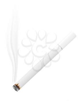white cigarette vector illustration isolated on background
