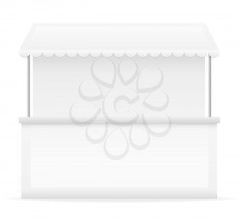 white stall vector illustration isolated on background