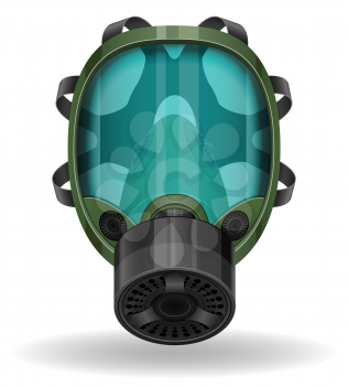 gas mask vector illustration isolated on white background