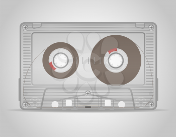 audio cassette vector illustration isolated on white background