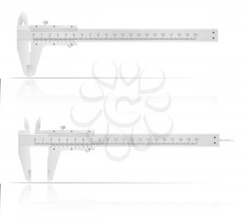 metal caliper for accurate measurements vector illustration isolated on white background