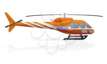 rescue helicopter vector illustration vector illustration isolated on white background