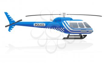 police helicopter vector illustration vector illustration isolated on white background