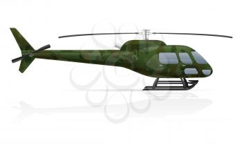 military helicopter vector illustration vector illustration isolated on white background