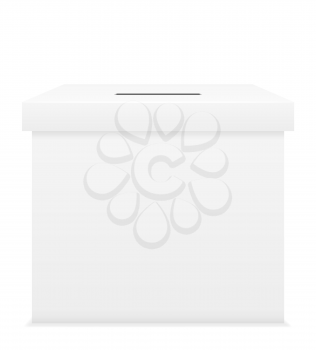 ballot box for election voting vector illustration isolated on white background