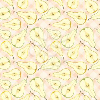 Royalty Free Clipart Image of a Pear Background