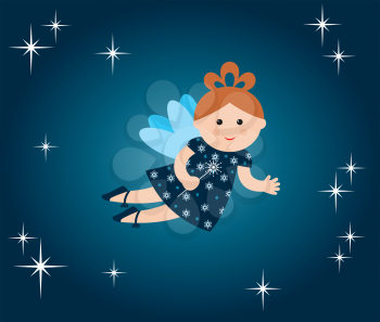 Royalty Free Clipart Image of a Fairy Background