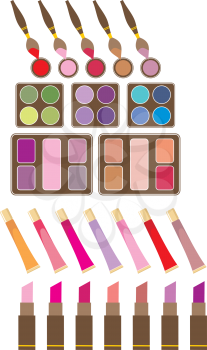 Royalty Free Clipart Image of Cosmetics