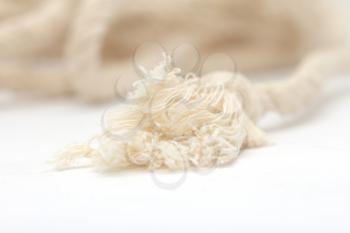 rope on a white background