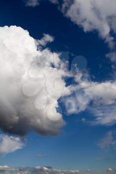 beautiful background of blue sky with clouds