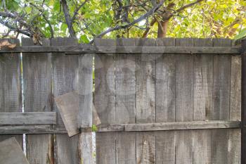 wooden fence in nature as the background