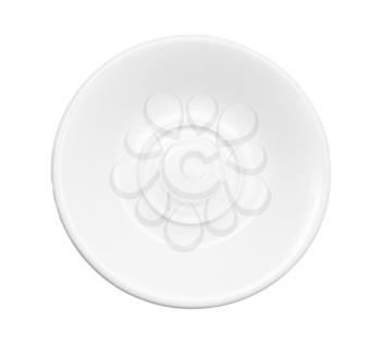 saucer on a white background