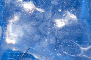 abstract background of blue ice