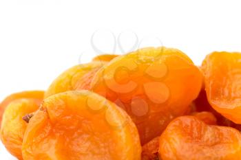 apricots on a white background