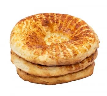 tortilla bread on a white background